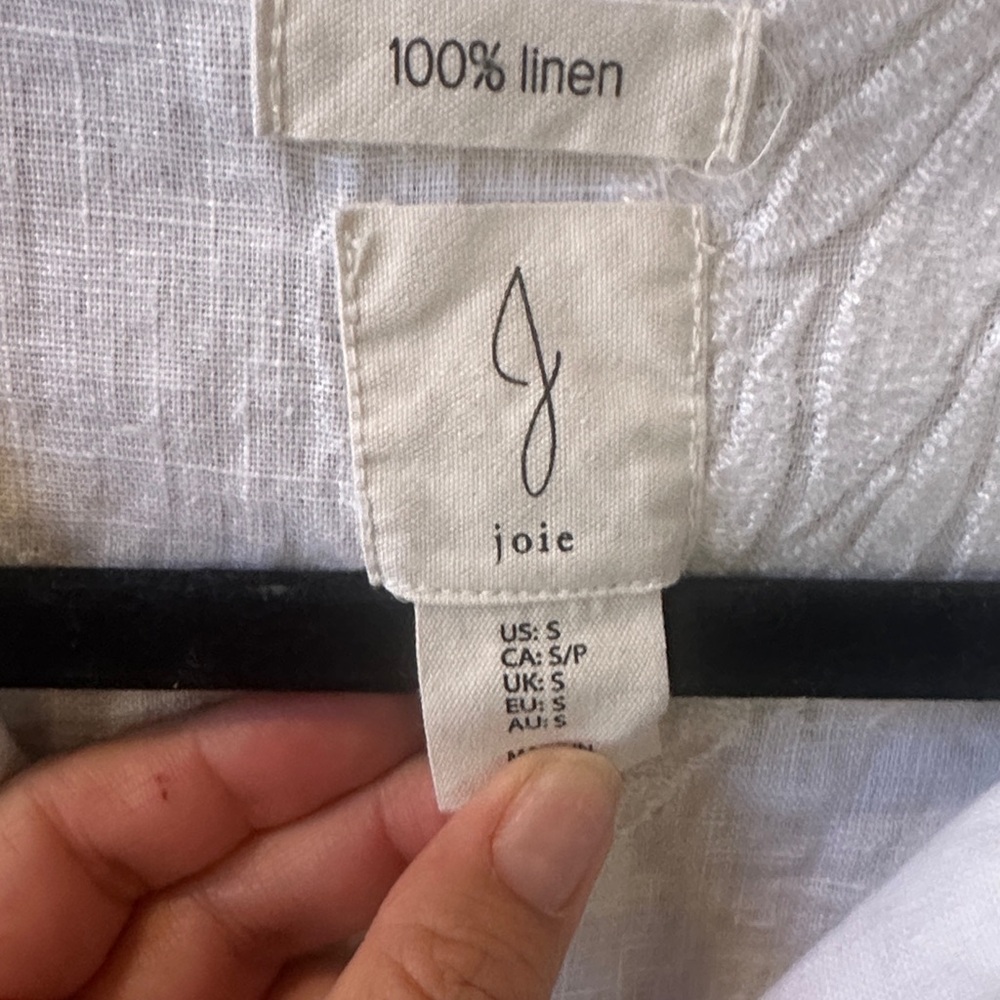 Joie White Button-Down Shirt - Picture 2 of 4